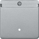ARDEBO.de Merten Card-Schalter, System M, Thermoplast, Aluminium matt (315460)
