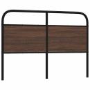 Kopfteil Braun Eichen-Optik 120 cm Stahl und Holzwerkstoff