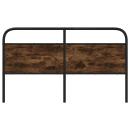 Kopfteil Räuchereiche 150 cm Stahl und Holzwerkstoff