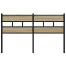 Kopfteil Sonoma-Eiche 135 cm Eisen und Holzwerkstoff