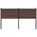 Kopfteil Braun Eichen-Optik 140 cm Holzwerkstoff und Stahl