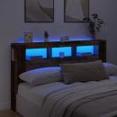 LED-Kopfteil Altholz-Optik 180x18,5x103,5 cm Holzwerkstoff