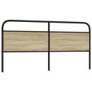 Kopfteil Sonoma-Eiche 180 cm Stahl und Holzwerkstoff