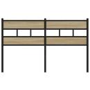 Kopfteil Sonoma-Eiche 160 cm Eisen und Holzwerkstoff