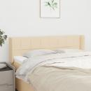 Kopfteil mit Ohren Creme 147x16x78/88 cm Stoff