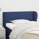 Kopfteil mit Ohren Blau 103x23x78/88 cm Stoff