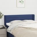 Kopfteil mit Ohren Blau 147x16x78/88 cm Stoff