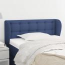 Kopfteil mit Ohren Blau 93x23x78/88 cm Stoff