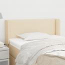Kopfteil mit Ohren Creme 93x16x78/88 cm Stoff