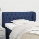 Kopfteil mit Ohren Blau 103x23x78/88 cm Stoff