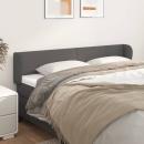 Kopfteil mit Ohren Grau 163x23x78/88 cm Kunstleder