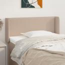 Kopfteil mit Ohren Cappuccino-Braun 93x16x78/88 cm Kunstleder
