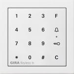 ARDEBO.de Gira 2605112 Keyless In Codetastatur, Flächenschalter, reinweiß glänzend