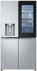 ARDEBO.de LG GMG961MBKE Stand Side-by-Side Kombination Multidoor, 91,4 cm breit, 637 L, Total NoFrost, InstaView, Eis-, Crushed Ice- & Wasserspender, Wassertank, WLAN, MetalSorbet
