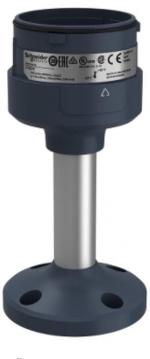 ARDEBO.de Schneider Electric Montageplatte auf Aluminium-Rohr, Harmony XVU, modular, 60mm, schwarz, Höhe 100mm, 24V ACDC, 110-240V AC (XVUZ02)