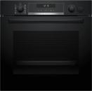 ARDEBO.de Bosch HRG578CB7 Serie 6 EEK: A+ Einbaubackofen mit Dampfunterstützung, 71 L, 60 cm breit, Pyrolyse-Selbstreinigung, HomeConnect, schwarz