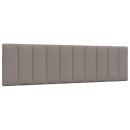 Kopfteil-Kissen Taupe 180 cm Stoff