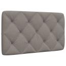 Kopfteil-Kissen Taupe 80 cm Stoff