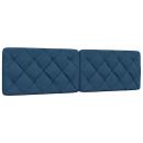 Kopfteil-Kissen Blau 180 cm Stoff