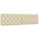 Kopfteil-Kissen Creme 200 cm Stoff