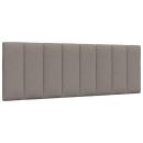 Kopfteil-Kissen Taupe 120 cm Stoff