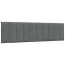 Kopfteil-Kissen Dunkelgrau 180 cm Stoff