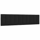 Kopfteil-Kissen Schwarz 200 cm Stoff