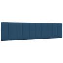 Kopfteil-Kissen Blau 200 cm Stoff