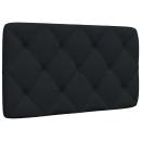 Kopfteil-Kissen Schwarz 90 cm Stoff