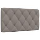 Kopfteil-Kissen Taupe 100 cm Stoff