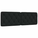 Kopfteil-Kissen Schwarz 160 cm Stoff