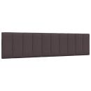 Kopfteil-Kissen Dunkelbraun 200 cm Stoff