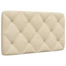 Kopfteil-Kissen Creme 90 cm Stoff