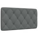 Kopfteil-Kissen Dunkelgrau 100 cm Stoff
