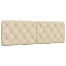 Kopfteil-Kissen Creme 160 cm Stoff