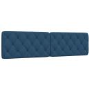 Kopfteil-Kissen Blau 200 cm Stoff