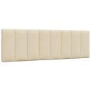 Kopfteil-Kissen Creme 160 cm Stoff