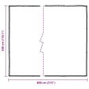 Transparente Plane mit Ösen 3x8 m Polyethylen
