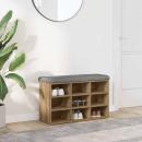 Schuhbank Artisan-Eiche 82x32x50 cm Holzwerkstoff