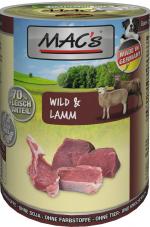 MACs Dog Wild & Lamm 400g (Menge: 6 je Bestelleinheit)