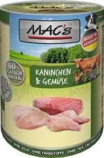 MACs Dog Kaninchen, Rind & Gemüse 400g (Menge: 6 je Bestelleinheit)