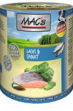 MACs Dog Lachs, Rind & Spinat 400g (Menge: 6 je Bestelleinheit)