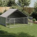 Outdoor-Hundezwinger mit Auslauf 3x3x1,9 m Verzinkter Stahl
