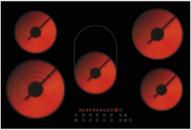 ARDEBO.de PKM EB-C5-3KBTCF Glaskeramikkochfeld, 77 cm breit, TouchControl, Kindersicherung, Timer, Aluminiumrahmen, schwarz