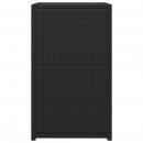 C-Tisch Schwarz 40x35x60 cm Poly Rattan