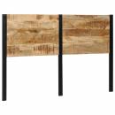 Kopfteil 160 cm Massivholz Mango und Eisen