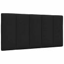 Kopfteil-Kissen Schwarz 100 cm Stoff