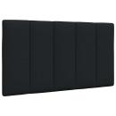 Kopfteil-Kissen Schwarz 80 cm Stoff