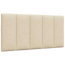 Kopfteil-Kissen Creme 100 cm Stoff