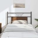 Kopfteil Braun Eichen-Optik 80 cm Holzwerkstoff und Stahl
